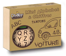 Charger l'image dans la galerie, Tampons bois - Mini alphabet et chiffres
