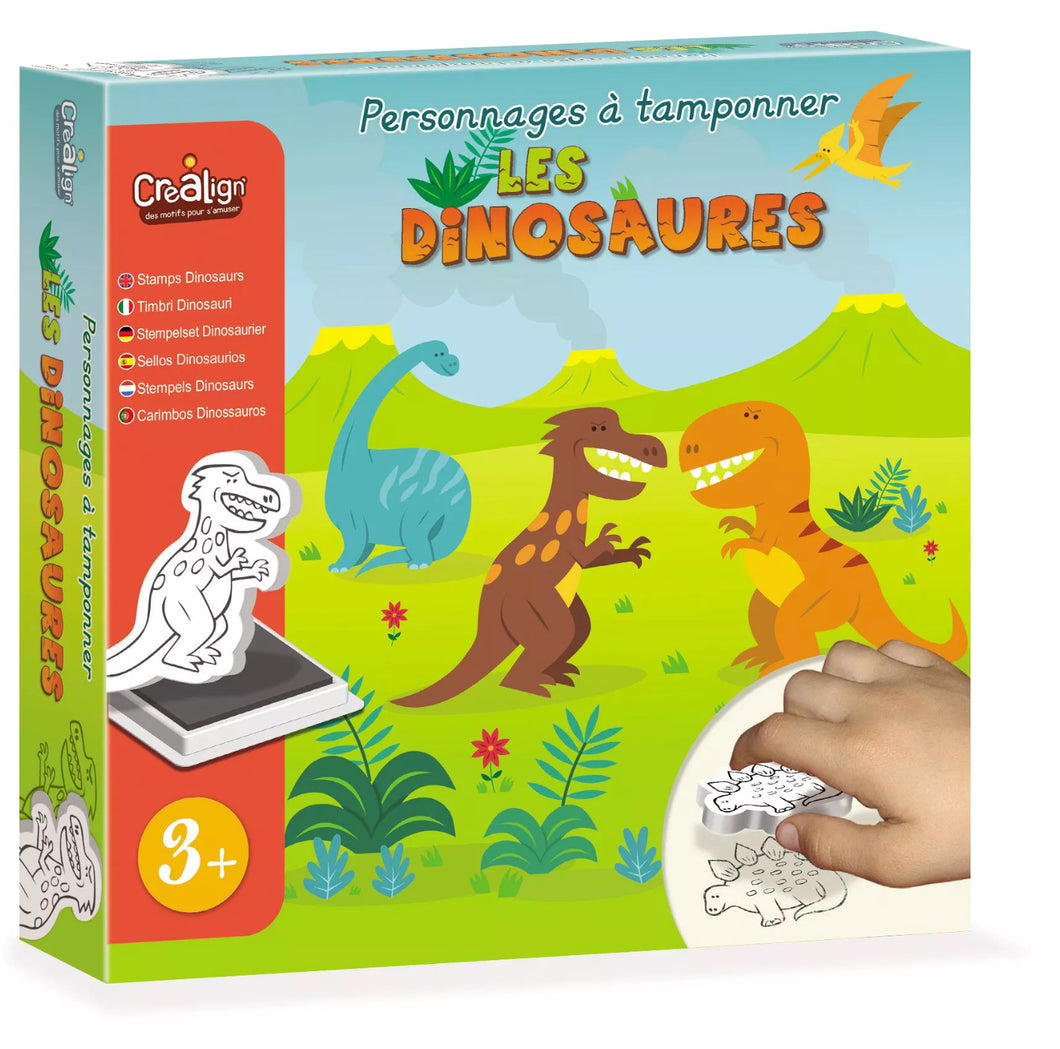Personnages à tamponner : Les Dinosaures