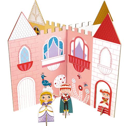 loisir creatif chateau de princesse a colorier